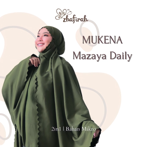 Mukena Mazaya 2in1 Daily Series Mikro Laser Cut